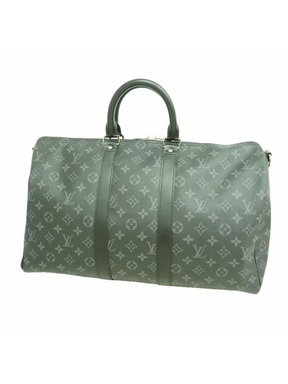 Louis Vuitton Boston Bag Monogram Eclipse Keepall Bandouliere 45 Black